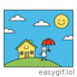 AI-generated animated GIF: funny bad weather