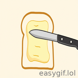 AI-generated animated GIF: funny food animation