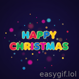 AI-generated animated GIF: happy christmas bright colors