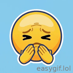AI-generated animated GIF: im sorry emoji apologizing