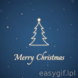 AI-generated animated GIF: merry christmas and happy new year animation