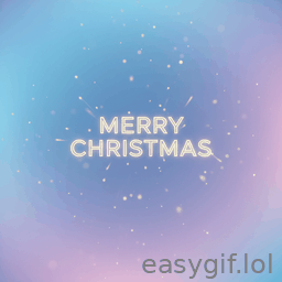 AI-generated animated GIF: merry christmas and happy new year bright colors