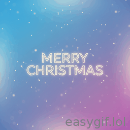 AI-generated animated GIF: merry christmas and happy new year bright colors