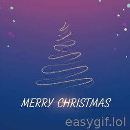 AI-generated animated GIF: merry christmas bright colors