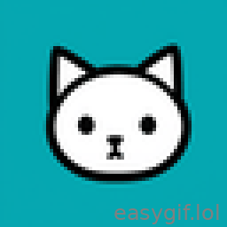 AI-generated animated GIF: panic intensifies cat explosion background