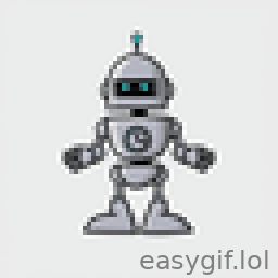 AI-generated animated GIF: robot qui vole