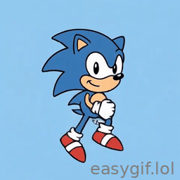 AI-generated animated GIF: Sonic